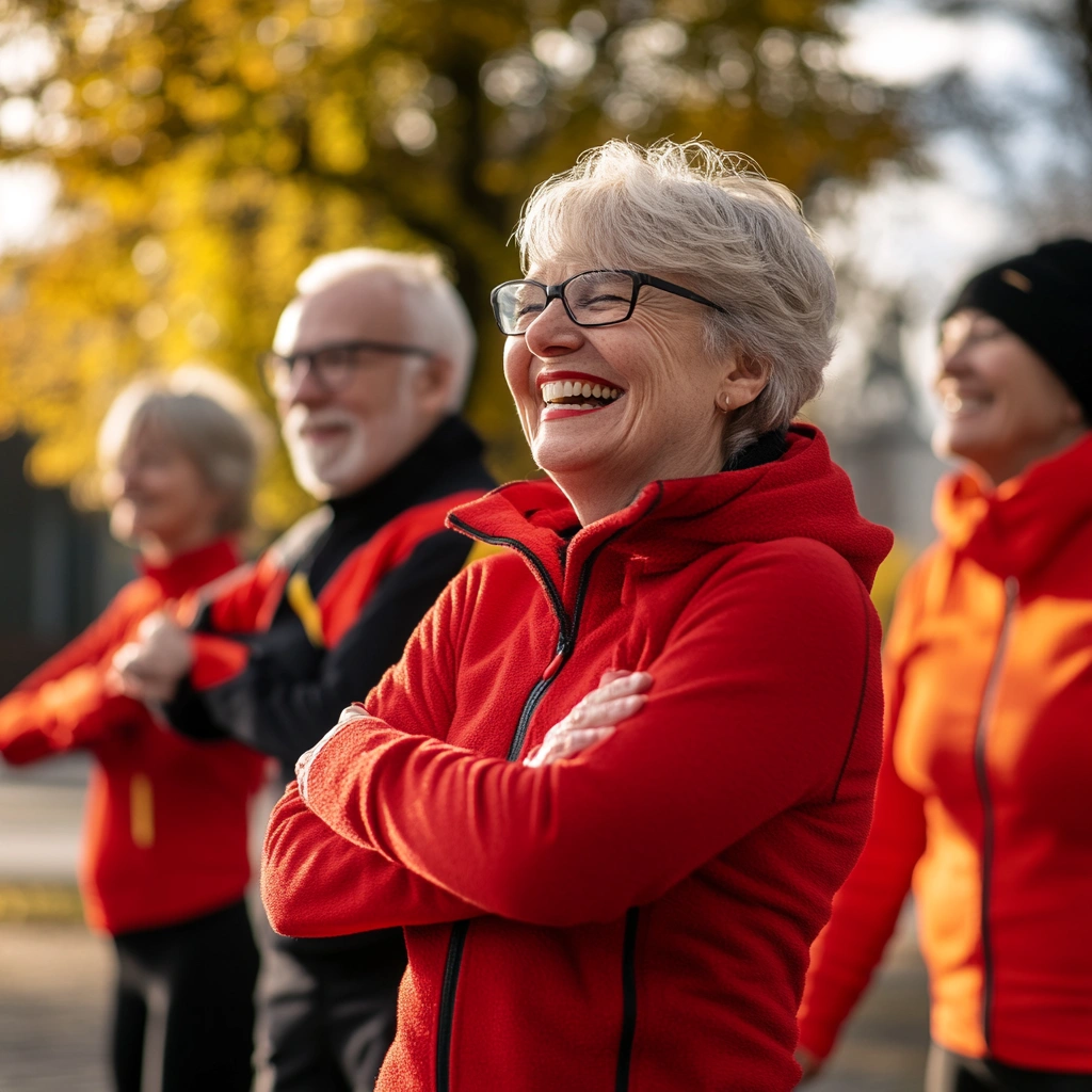 Активні пенсіонери на тренуванні